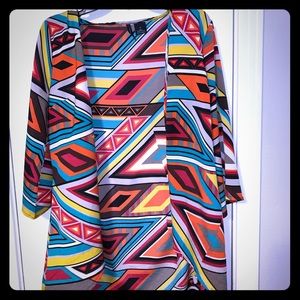 NEW DIRECTION COLORFUL CARDIGAN